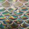 1 Yard Shell Illusion Foil Polyester Spandex Fabric 58/60 Inch Width